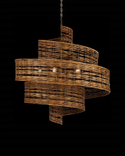  9000-0925 - Saisei Grande Rattan Chandelie